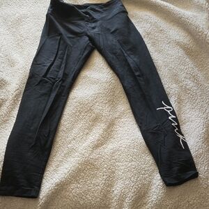 Black Leggings with White Print